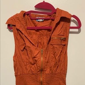 Sleeveless Collared Dress